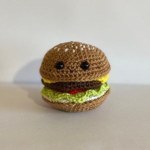 Mini crochet burger