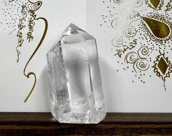 Lemurian Quartz Tower, new, veils, fine Lemurian healing, magick crystal, 2.25”