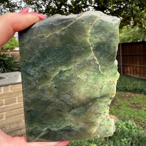 Transparent Serpentine Palm Stone, 4”, New, Crystal Healing, Gift, Altar, High Vibration Crystals