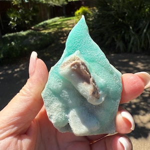 Blue Botryoidal Aragonite raw chunk 3”, New, Crystal Healing, Gift, Altar, High Vibration Crystals