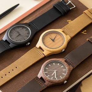 Wood Watch, Wooden Watch, Mens Watch, Groomsmen Watch, Personalized Watch, Engraved Watch, Engraved Wooden Watch, Personalized Wood Watch image 9