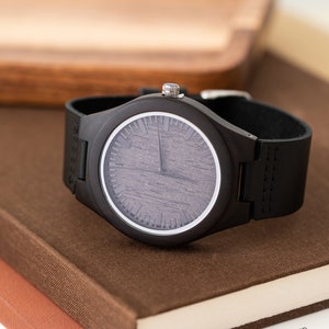 Wood Watch, Wooden Watch, Mens Watch, Groomsmen Watch, Personalized Watch, Engraved Watch, Engraved Wooden Watch, Personalized Wood Watch image 1