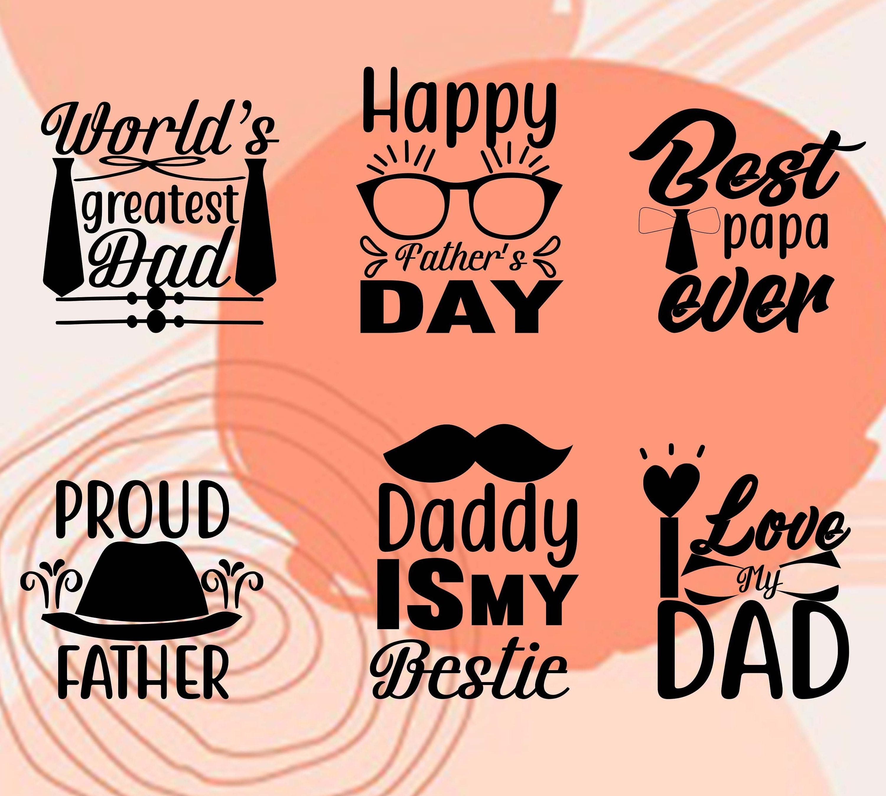 Download Happy father's day svg pngdxf father'day bundle | Etsy