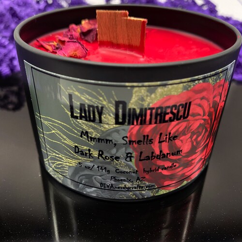 Lady Dimitrescu 7oz Soy Fandom Candle Etsy