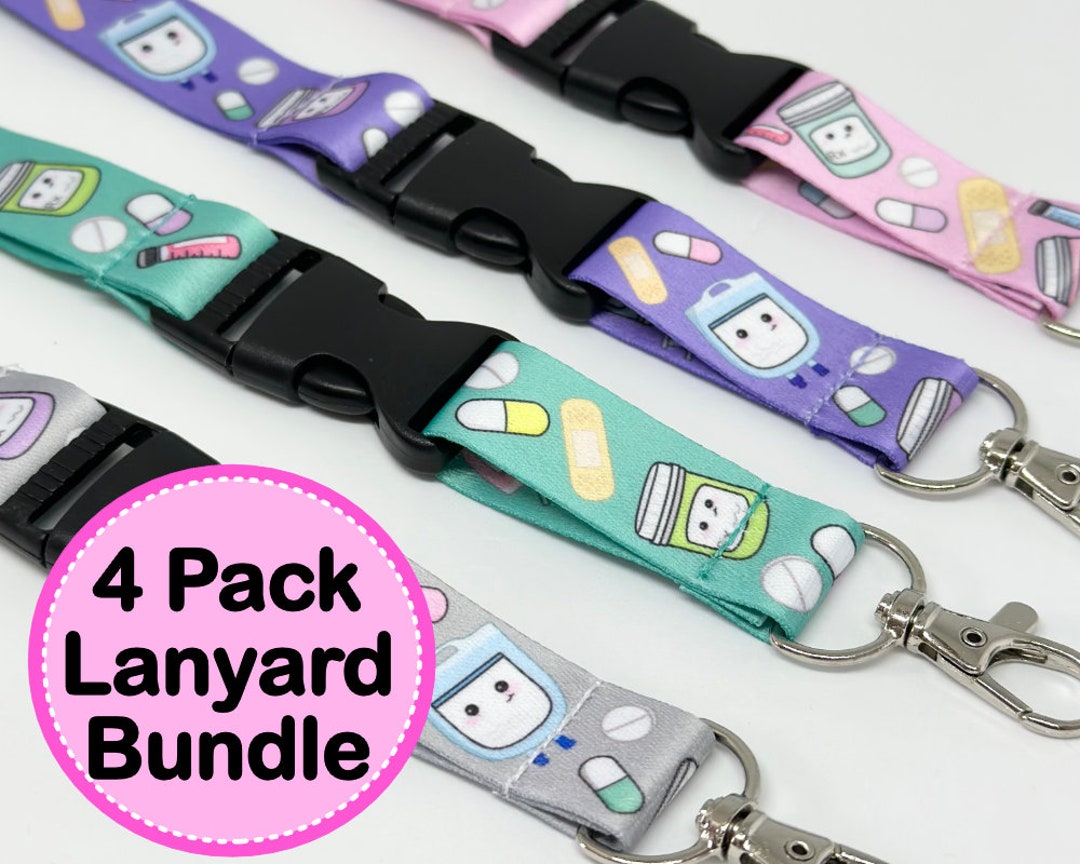 Four Medical Lanyard Nursing Lanyard, Cute Lanyard Bundle Pack, Medical ...