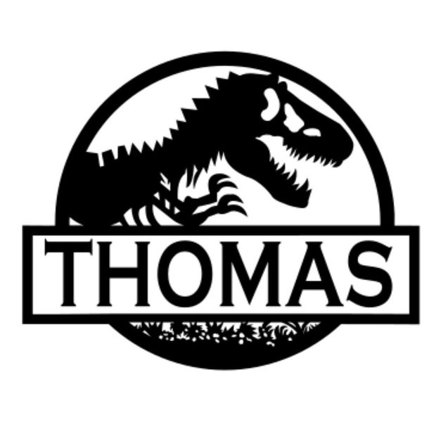 Jurassic park monogram svg cut file