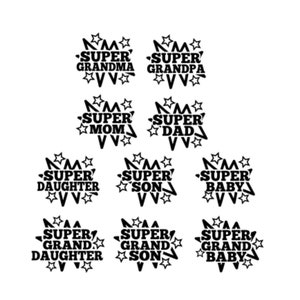 Super family svg cut files