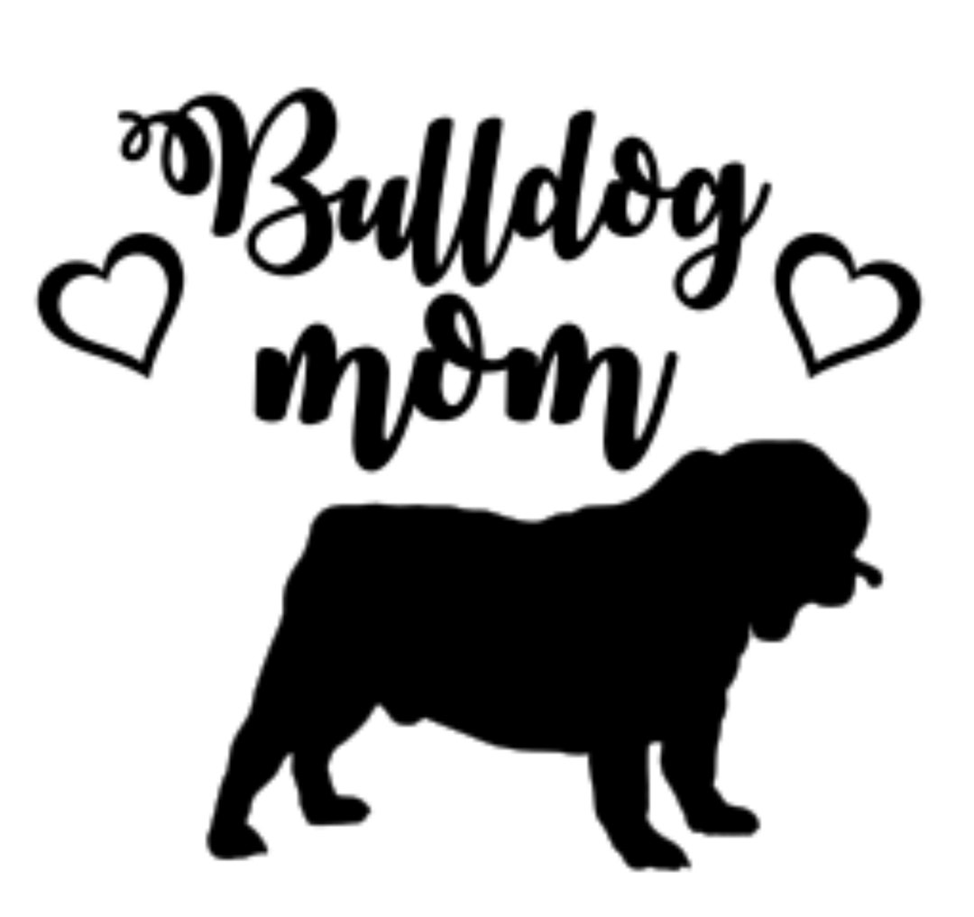 Bulldog Mom Svg Png English Bulldog Svg Png Vector English Bulldog Cut ...