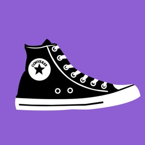 CONVERSE shoes svg png vector image layered clip art