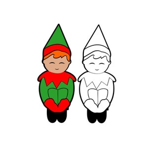 elf christmas svg cut files