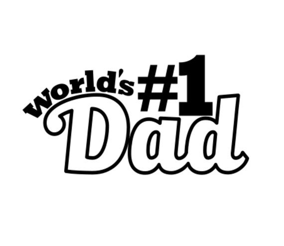 Number 1 Dad SVG Cut File Number 1 Dad SVG Cut File