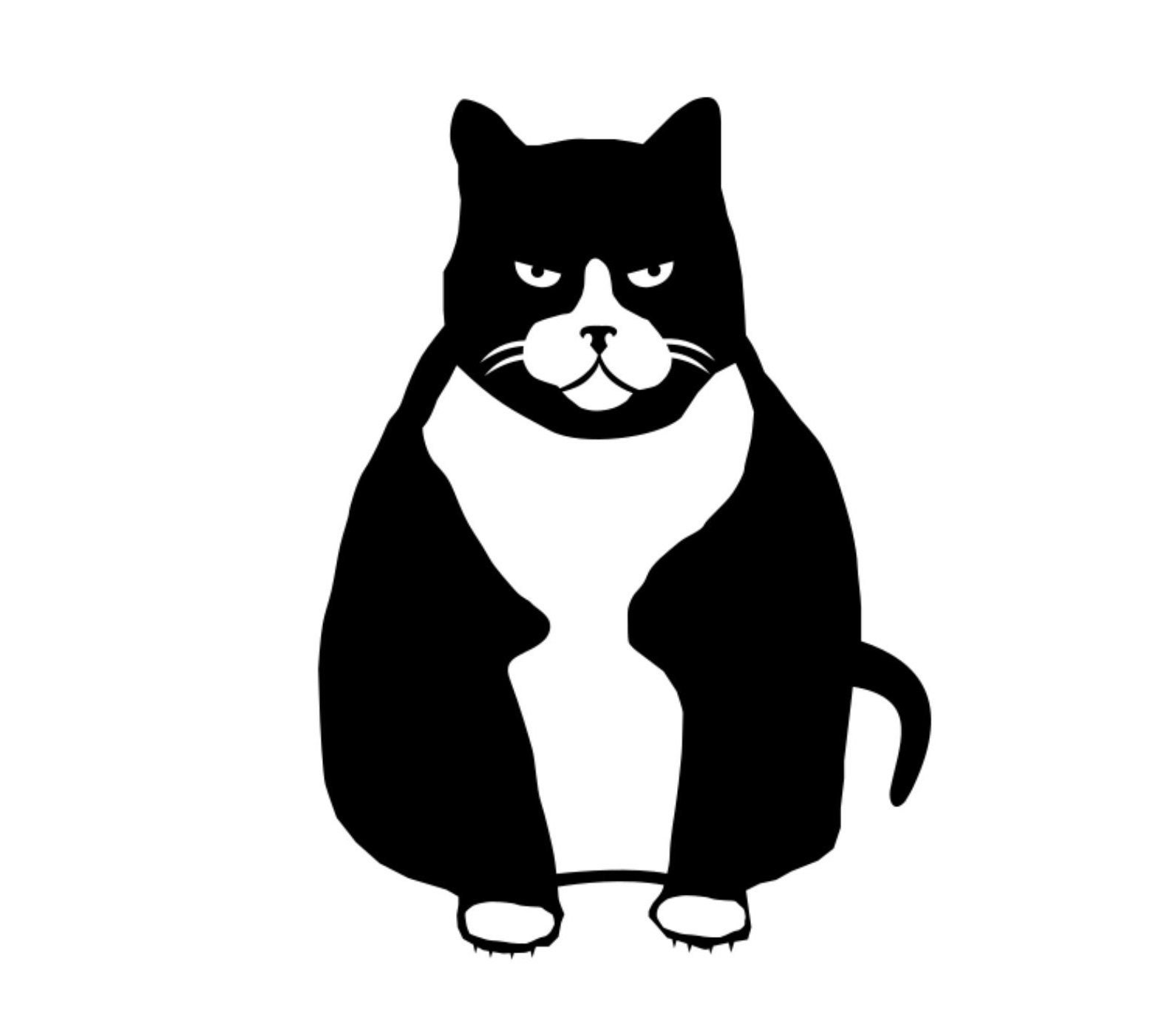 Grumpy Cat Svg Png Grumpy Cat Cut Files Cat Cut Files Cat | Etsy UK