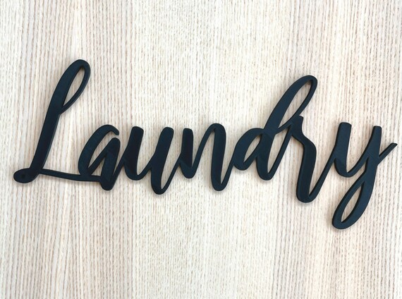 Laundry Door Sign Plaque Black Decoration Utility Door New - Etsy UK