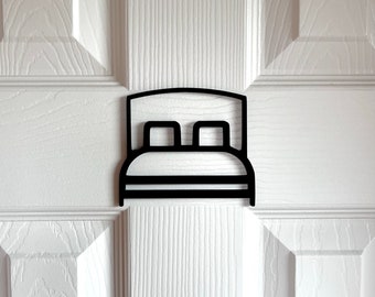 Bedroom Door Sign Bed Master Plaque Black Decoration Door New Home Gift