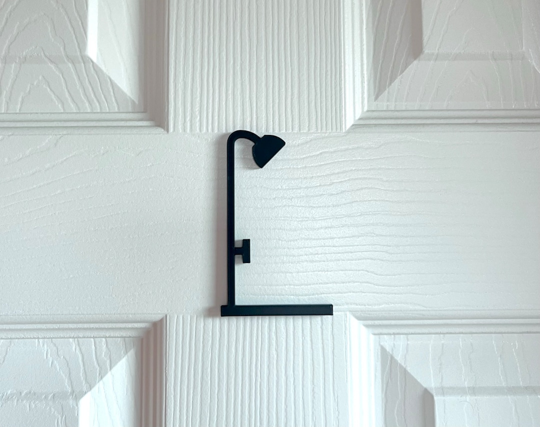 Bathroom Shower Door Sign Plaque Bathtub Tub Decoration Toilet Bath New