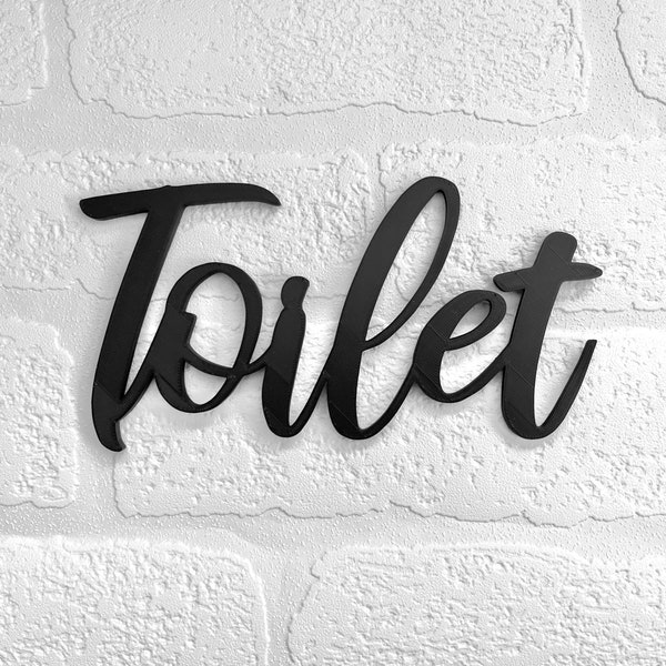 Toilet Door Sign Plaque Decoration Toilet Bath New Home Gift