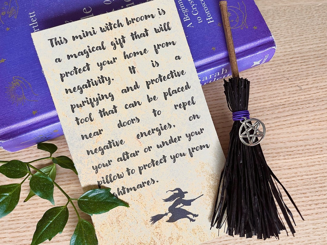 Witch Mini Broom Broomstick Gift Magic Protection New Home Etsy