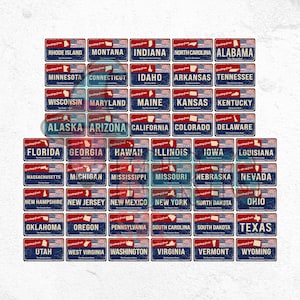 All American States Plates PNG-bundel, Texas-nummerplaat, Driving State, States Usa, rijbewijs png, Texas-vlag, autoplaat, autolabel
