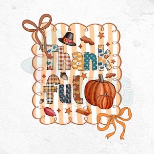 Preppy Fall Thankful Png, Autumn Png, Give Thanks Jesus, Fall Png, Thanksgiving shirt Png, Thankful Sublimation Png, Fall Pumpkin png