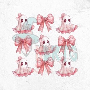 Halloween Cute Ghost Png, Coquette Bow Halloween png, Halloween png, ghost png, Spooky Season png, Coquette png, Sublimation png design