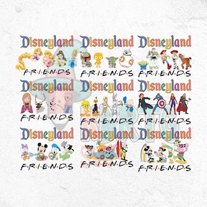 Friendsland Melhor Dia de Todos PNG Bundle, Princesas Amigas, Star Wars, Toy Story, Frozen, Herói Marvel, Looney Tunes Tweety Bugs Bunny, Verão