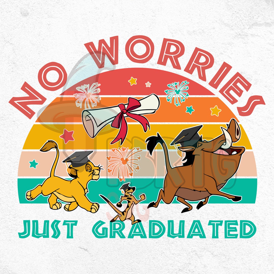 Graduation Simba Lion King Graduation PNG: Simba, Timon, Pumba - Class of 2024 (digital ...