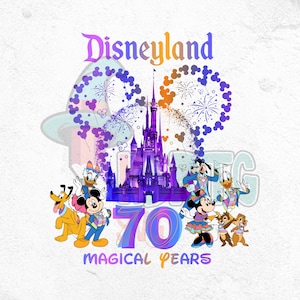 70th Anniversary of Magic PNG, Resort 1955 Png, Happiest Place On Earth Png, California Park 70th Celebration Png, 70 Years Of Magic Png