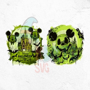 Mickey Halloween Horror Png, Horror Movie Png, Haunted House, Trick Or Treat, Retro Halloween Png, Spooky Season Png, Nightmare Main Street