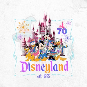 70th Anniversary of Magic PNG, Resort 1955 Png, Happiest Place On Earth Png, California Park 70th Celebration Png, 70 Years Of Magic Png