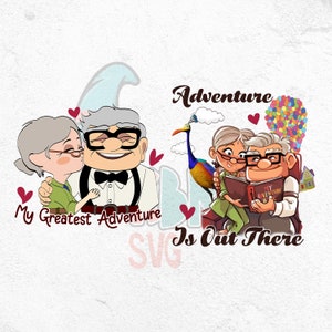 Ellie and Carl PNG Bundle, Up Movie PNG, My Greatest Adventure Png, Carl Png, Her Carl His Ellie, Carl And Ellie Adventure Is Out, Valentine