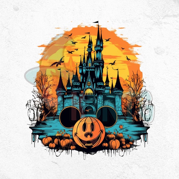 Halloween Magical Castle Mouse PNG Bundle, Scary Movie, Princesses World Bundle, Winnie the Pooh Horror Day,Hocus Pokus, Magic Scary Day Png