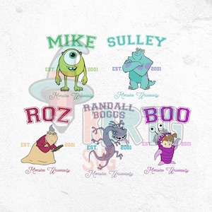 Monster Boo Png, Monster Halloween Bundle Png, Png Files For Sublimation, Trendy Halloween, Monster Matching Family Png