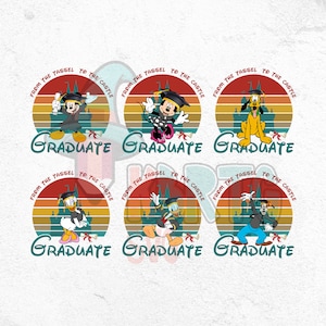 Pacote de formatura para formandos, Pacote Mickey PNG, Equipe de formandos, Amigo da turma do Mickey, Tassel to Castle, Pacote de formatura Mickey Minnie