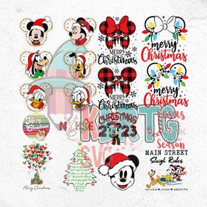 Ensemble Fête de Noël Château magique, Joyeux Noël, Dingo, Daisy, souris png
