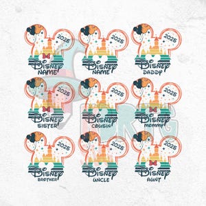 Custom Mickey Minnie Family Vacation 2025 Png Bundle, Family Matching Png, Custom Mickey Family 2025 Png, Family Trip, 2025 Family Vacation