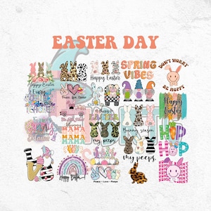 Happy Easter Day Png, Bunny Funny, Spring Vibes Png, Mama Bunny Png, My Peeps Png, Hunny Bunny Png, Bunny Season