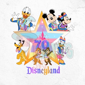 Platinum Feier 1955-2025 Png, 70 Jahre magisches Königreich Png, 70 Jahre magisches Png, 70-jähriges Jubiläum Micky Feier Png