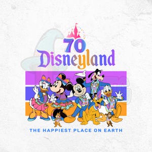 Feier 70 Jahre Kokette 1955-2025 Png, 70 Jahre magisches Königreich Png, Resort Magie Png, 70-jähriges Jubiläum Mickey Feier Png
