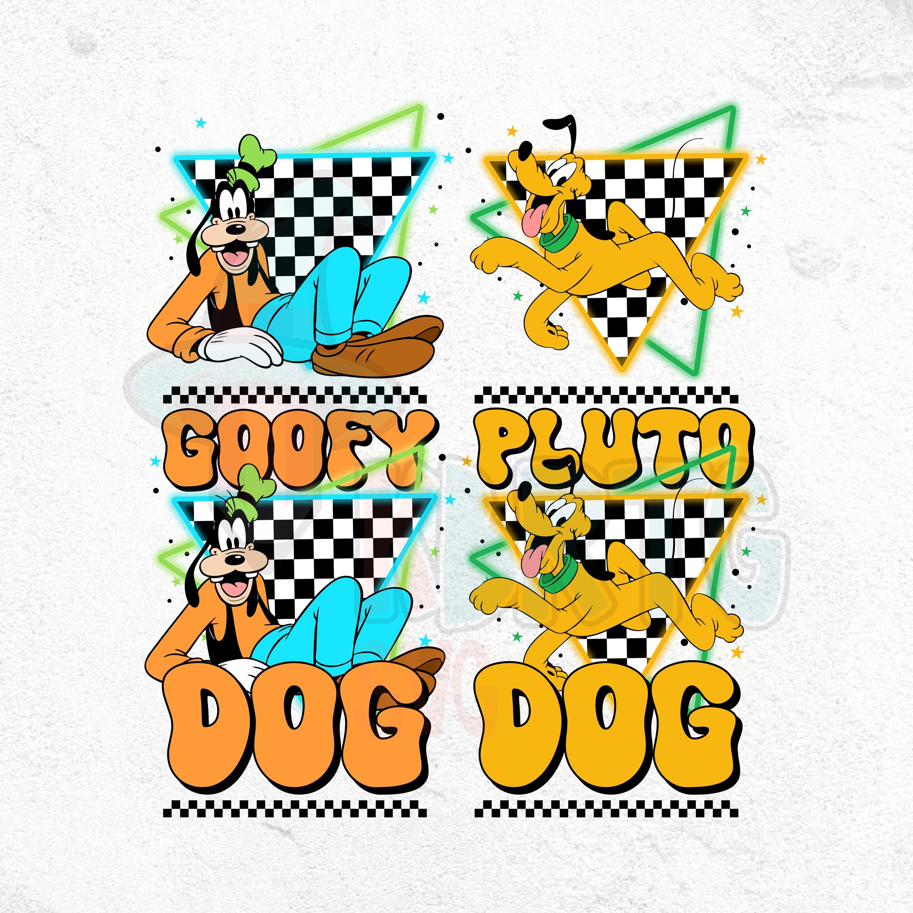 Retro Checkered Goofy Pluto PNG, Family Vacation Png, Retro Goofy Pluto, Family Trip Png, Magic Kingdom Png, Vacay Mode, Family Trip Png