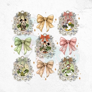 Mirror Animal Kingdom PNG, Family Vacation 2025 Bundle, Safari Vacation Mirror Coquette Png, Leopard Mouse and Friends, Let's Get Wild