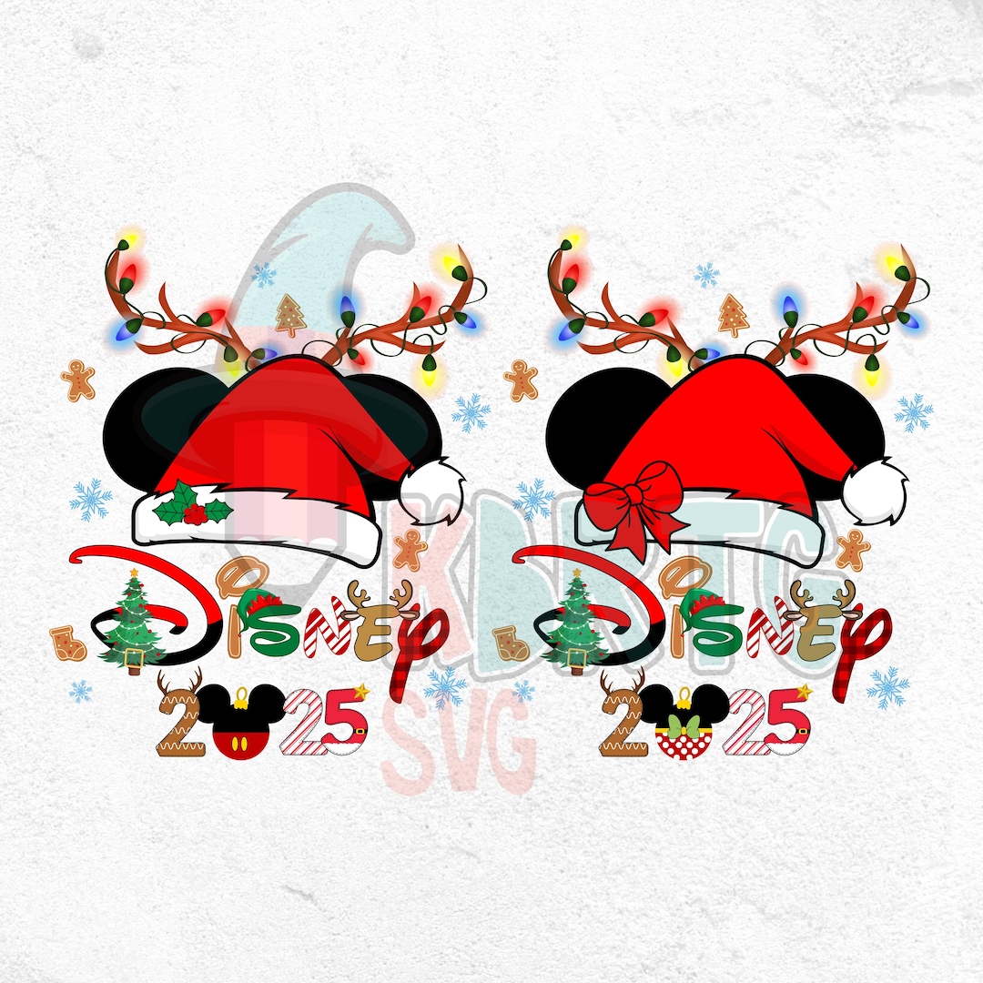 Mickey Minnie Christmas PNG, Very Merry Time, 2025 Deer Christmas, 2025 Christmas, Christmas