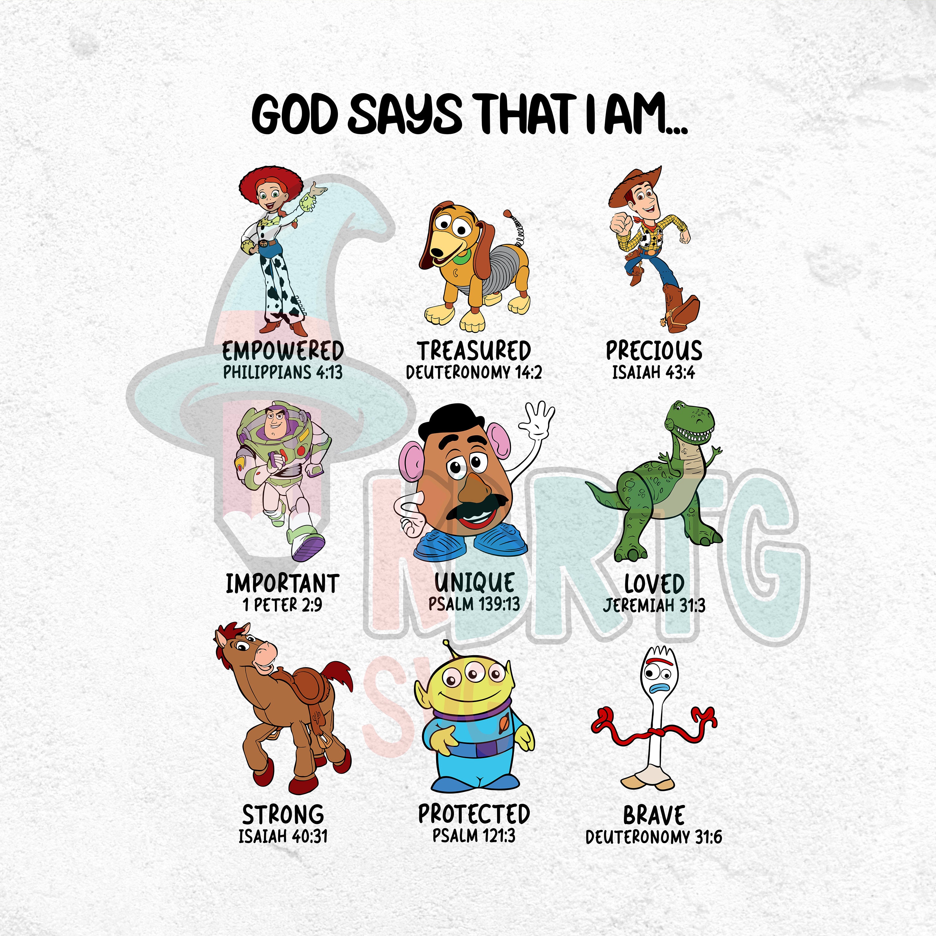 Toy Story Charaktere - Gott sagt, ich bin PNG (digitaler Download) - Etsy  Österreich, image size:3000x3000