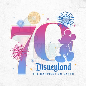 70th Anniversary of Magic PNG, Resort 1955 Png, Happiest Place On Earth Png, California Park 70th Celebration Png, 70 Years Of Magic Png