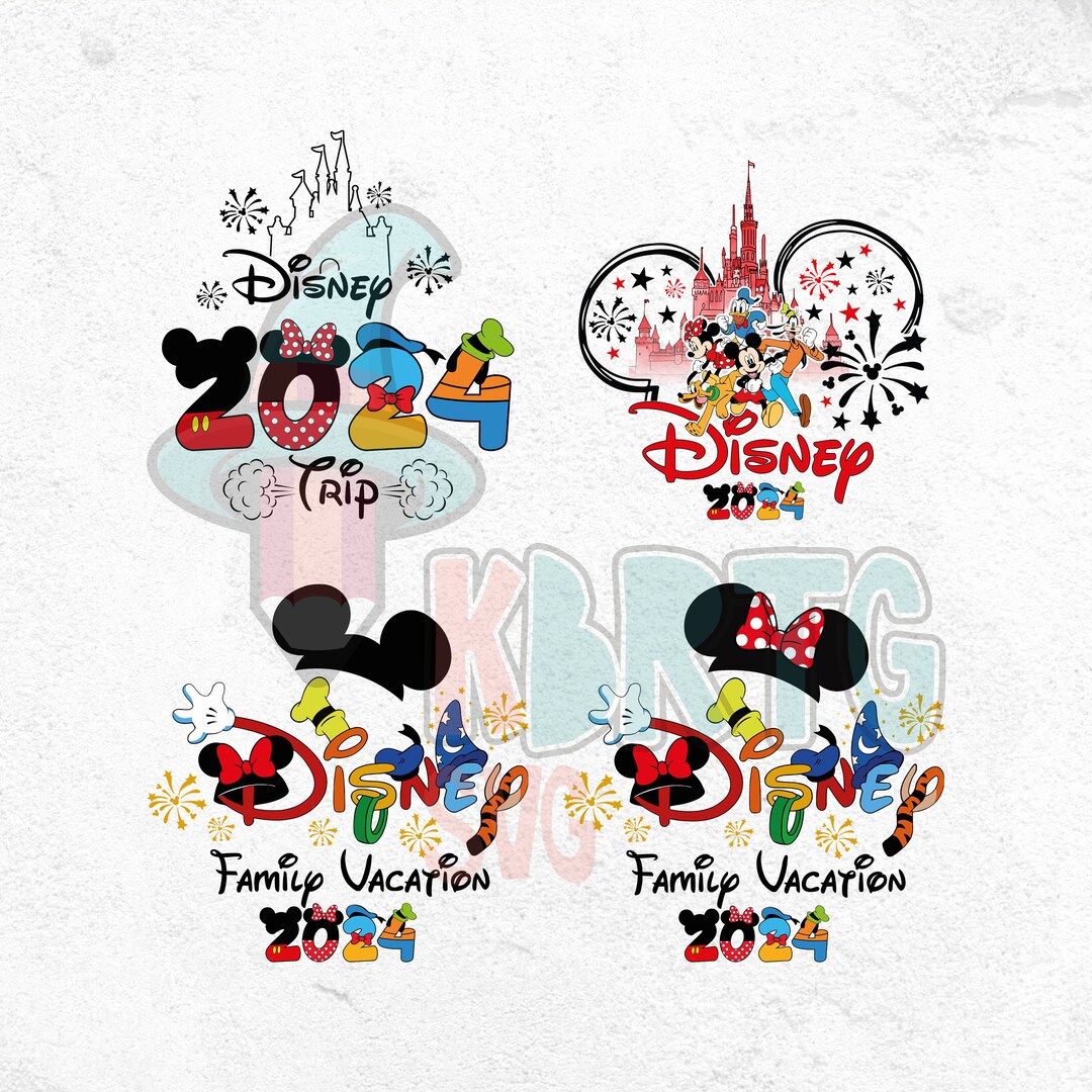 2024 Family Vacation PNG Bundle, Vacay Castle, Family Trip Mickey ...
