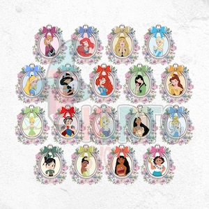 Magical Mirror Princess Coquette Bow Png Bundle, Princess Family Png, Princess Cartoon Coquette Png, Magical Mirror Bow Png,Family Vacation