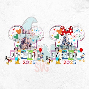 Family Vacation PNG Bundle, Family Vacay 2025 Png Minnie Mickey, Vacay Castle, Family Trip Mickey Minnie, Mickey and Friends Magical Castle
