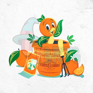 Orange Bird Flower Garden Festival 2025 PNG, Orange Bird Flower Festival Png, Epcot, Orange Bird Sunshine, Hello Sunshine, Family Vacation