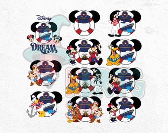 Cruise Ship Magical Castle PNG Bundle, Chip Dale, Cruise Vacay Mode, Cruise Dream PNG