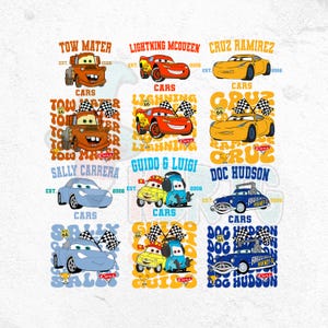 Cars Birthday Boy Png Bundle, Lightning McQueen Birthday Png, Family Birthday Matching Png, Cars Lightning McQueen Birthday Girl Png