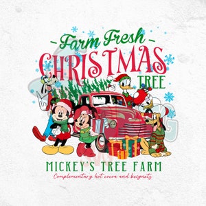 Christmas Farm Fresh PNG, Farma Drzew Mikiego, Mickey i Przyjaciele Boże Narodzenie, Rodzinne Wakacje Bożonarodzeniowe, Prezent Bożonarodzeniowy